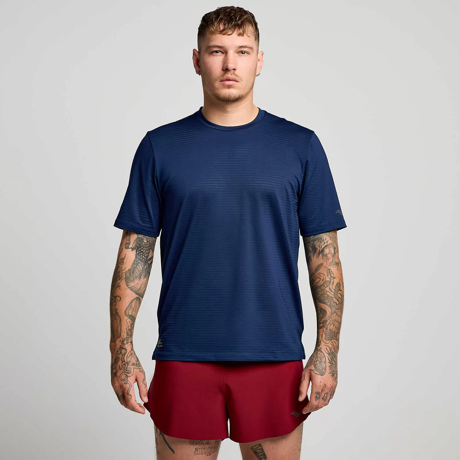 Tops<Saucony Kinvara Short Sleeve Navy