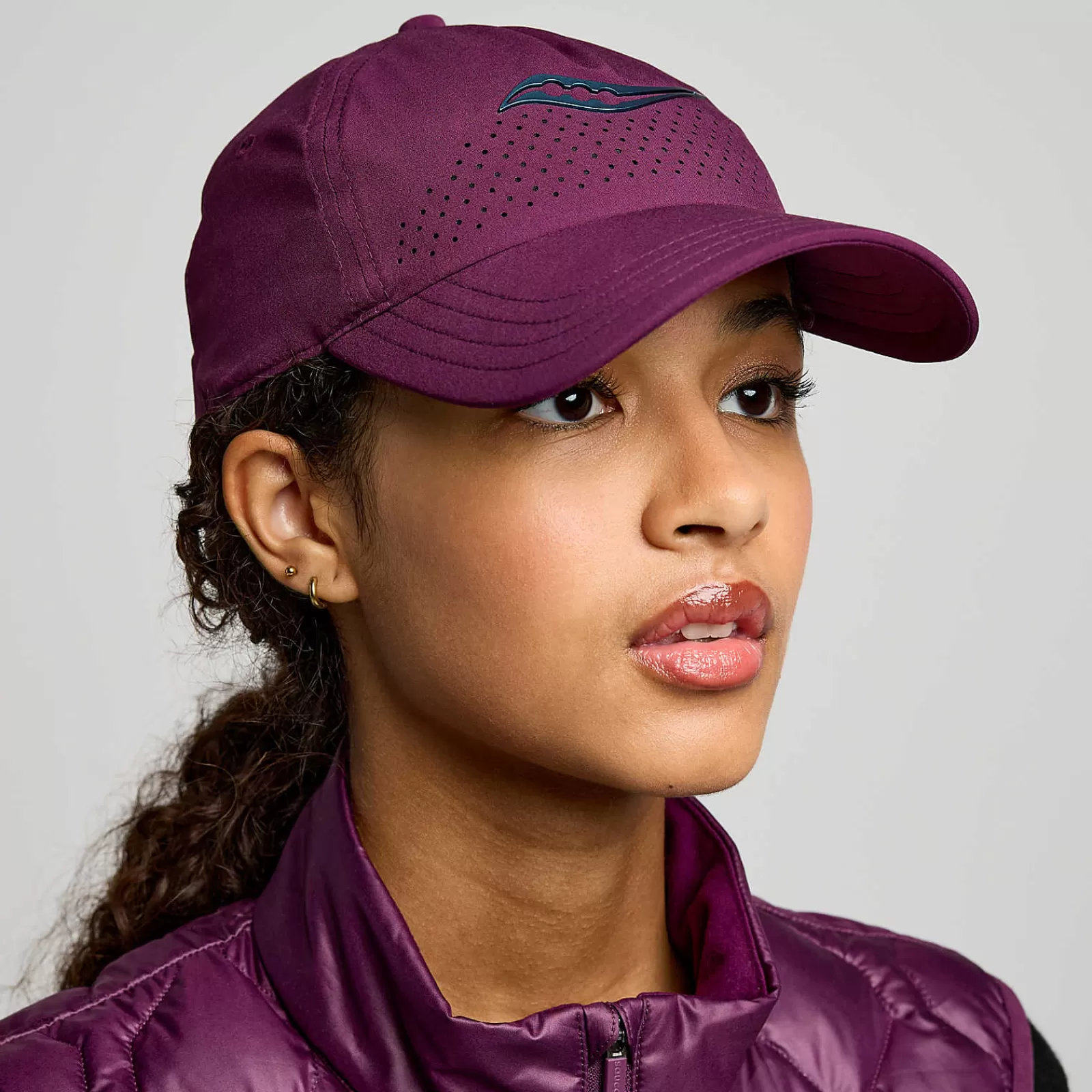 Accessories<Saucony Outpace Petite Hat Eggplant