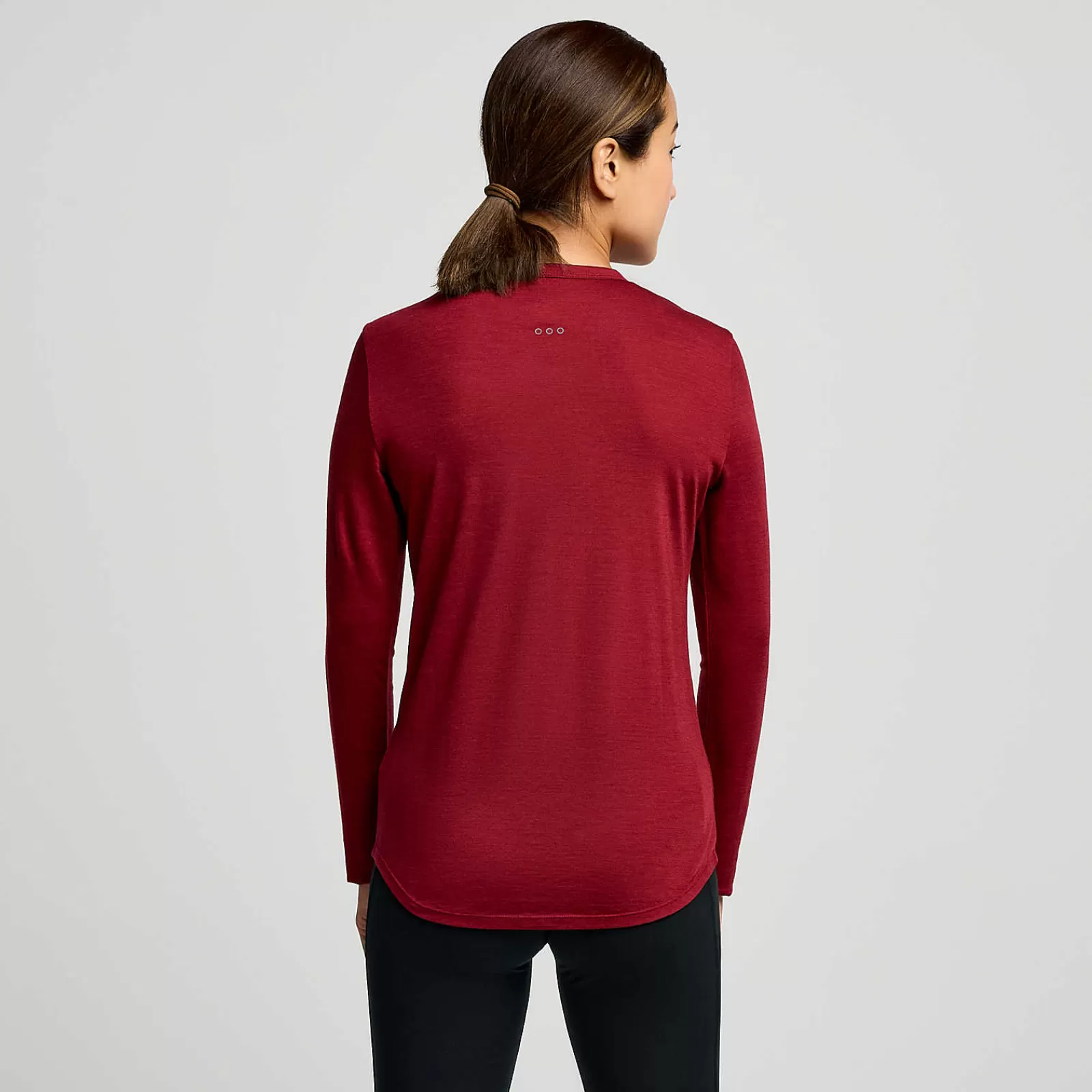 Tops<Saucony Peregrine Merino Long Sleeve Currant